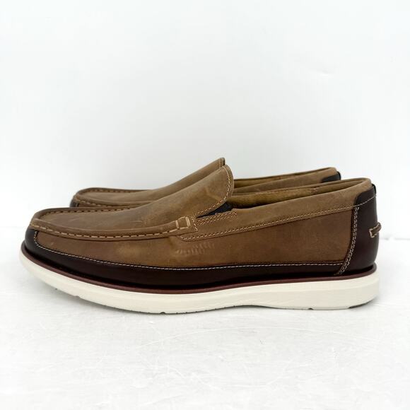 Florsheim Mens Tropics Moc Toe Venetian Loafers US 10.5 Wide Brown Leather NWOB main image 11